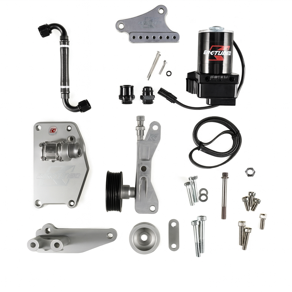 K-Tuned K Series Alternator Water Plate Kit with Electric Water Pump and Coolant Line